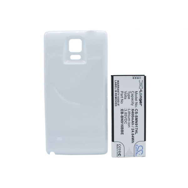 Аккумулятор для Samsung Galaxy Note 4 (EB-BN910BBE) 6400mah белый