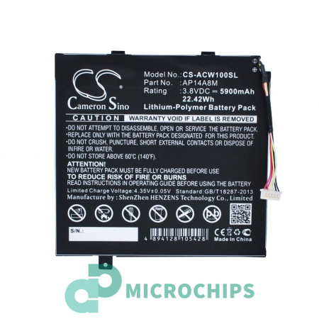 Аккумулятор для Acer Aspire Switch 10, Iconia Tab 10 5900mah