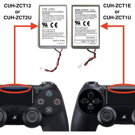 Аккумулятор для джойстика Sony PS4 Dualshock (ZCT1) 1300mah