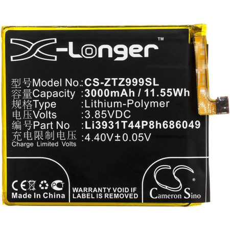 Аккумулятор для ZTE Axon M, Z999 3000mAh