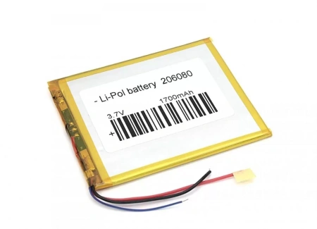 Аккумулятор OEM 206080 (Li-Pol, 1700mAh, 3.7V)