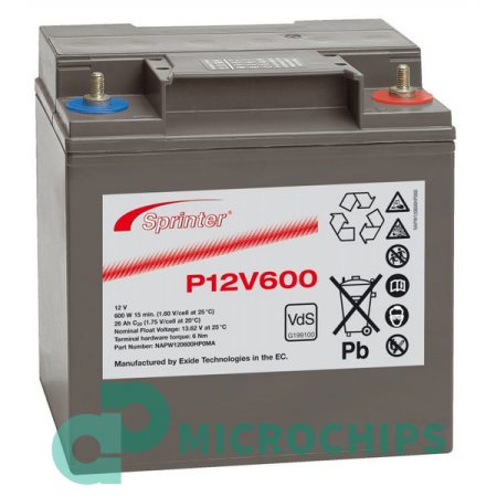Аккумулятор Sprinter P12V600 (AGM, 26Ah)