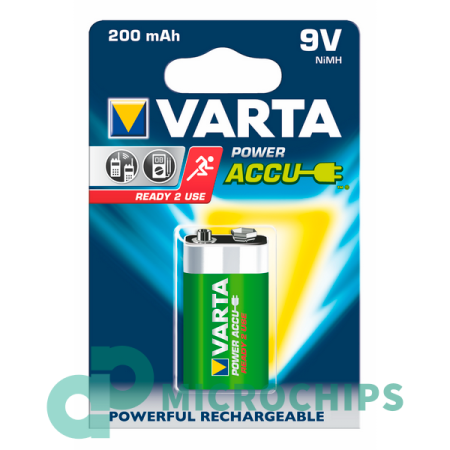 Аккумулятор Varta Ready2Use Крона (NiMH, 200mAh) 1BP