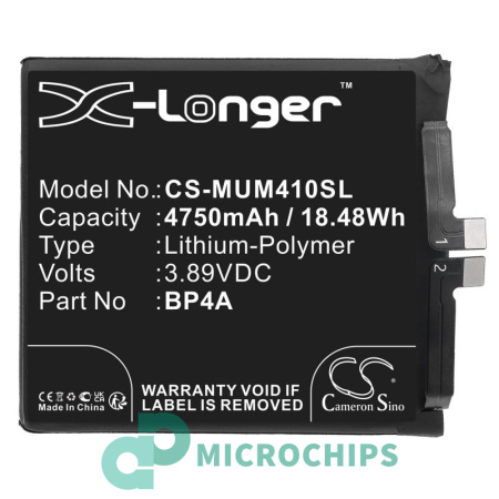 Аккумулятор для Xiaomi 12S Ultra, Mi 12S Ultra 5G (BP4A) 4750mAh