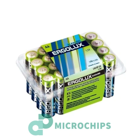 Батарейка Ergolux Alkaline LR6/AA 24BP