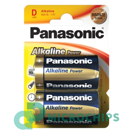 Батарейка Panasonic Alkaline Power LR20/D 2BP