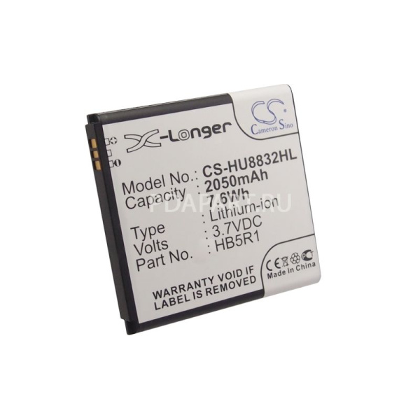 Аккумулятор для Huawei Ascend G500, G600, U8832d, Honor Pro (HB5R1) 2050mah