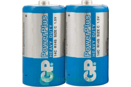 Купить Батарейка GP PowerPlus R14/C 20BP Батарейка GP PowerPlus R14/C 20BP