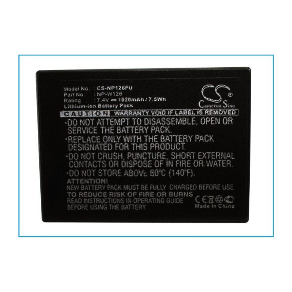 Купить Аккумулятор для FujiFilm FinePix HS30, HS33EXR (NP-W126) 1020mAh Аккумулятор для FujiFilm FinePix HS30, HS33EXR (NP-W126) 1020mAh