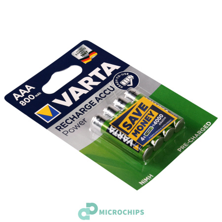 Аккумулятор Varta AAA (NiMH, 800mAh, 1.2V) 4BP