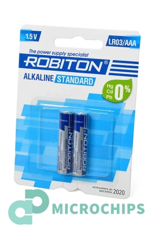Батарейка Robiton Alkaline Standard LR03/AAA 2BP