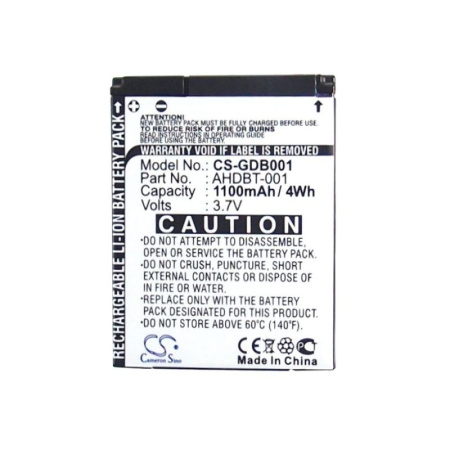 Аккумулятор для GoPro HD HERO, HERO2 (AHDBT-001, AHDBT-002) 1100mAh