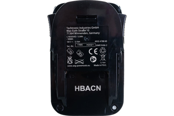 Купить Аккумулятор AEG L1850SHD (Li-ion, 5000mAh, 18V) Аккумулятор AEG L1850SHD (Li-ion, 5000mAh, 18V)