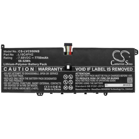 Аккумулятор для Lenovo Yoga C950 (L19C4PH2) 7750mAh
