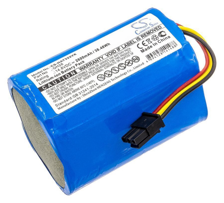 Аккумулятор для пылесоса Haier BT350G, JD330, QT330, T322, T331, 2600мАч, 14.8В