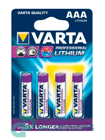 Батарейка Varta Professional Lithium FR03 ААА 4BP