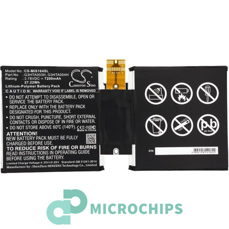 Аккумулятор для Microsoft Surface 3 10.8" (G3HTA003H) 7200mAh