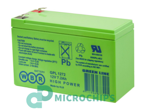Аккумулятор WBR GPL 1272 F2 (AGM, 7.2Ah)