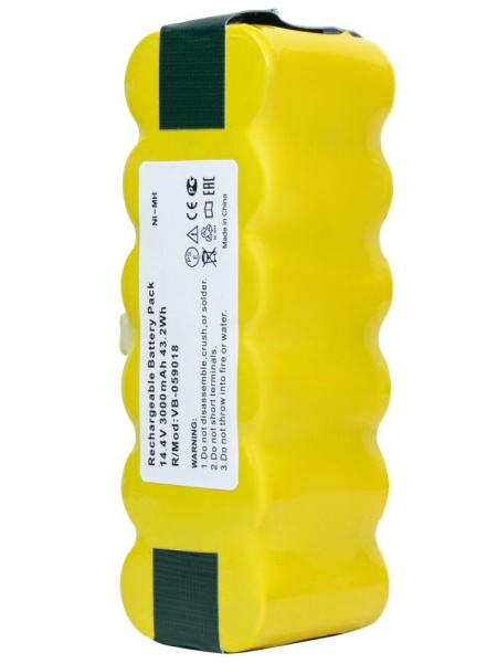 Аккумулятор для пылесоса iRobot Roomba 500, 510, 530, 560, 780, 800, 900 (3000mAh, 14.4V)