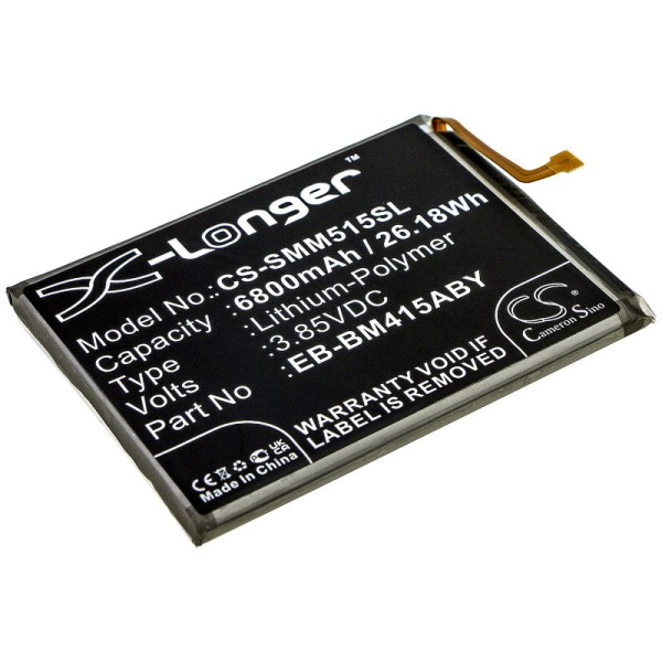 Купить Аккумулятор для Samsung Galaxy M51 (EB-BM415ABY) 6800mAh Аккумулятор для Samsung Galaxy M51 (EB-BM415ABY) 6800mAh