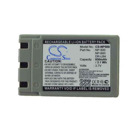 Купить Аккумулятор для Konica Minolta Digital Revio KD-310 (DR-LB4, NP-500, NP-600) 850mAh Аккумулятор для Konica Minolta Digital Revio KD-310 (DR-LB4, NP-500, NP-600) 850mAh