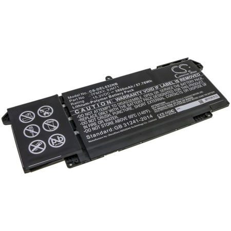 Аккумулятор для Dell Latitude 5320, Latitude 7320 (7FMXV) 3800mAh
