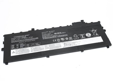 Аккумулятор (батарея) 01AV430 для ноутбука Lenovo ThinkPad X1 Carbon Gen 5 11.52B, 4950mAh, 57Vтч (оригинал)