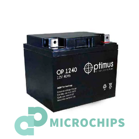 Аккумулятор Optimus OP 1240 (AGM, 40Ah)