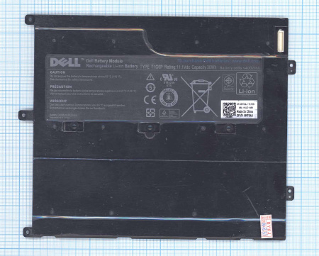 Аккумулятор (батарея) T1G6P для ноутбука Dell Vostro V13 V130 series, 10.8V, 2700mAh, черный (оригинал)