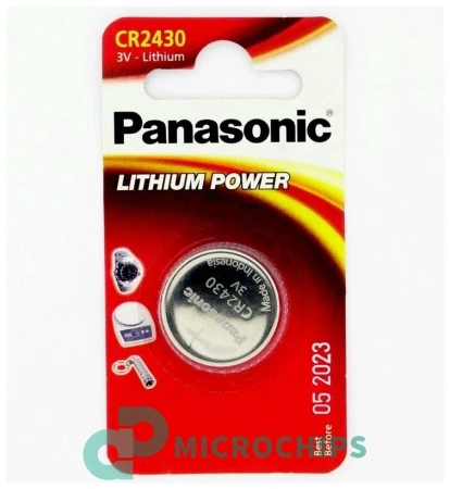 Купить Батарейка Panasonic Lithium Power CR2430 1BP Батарейка Panasonic Lithium Power CR2430 1BP