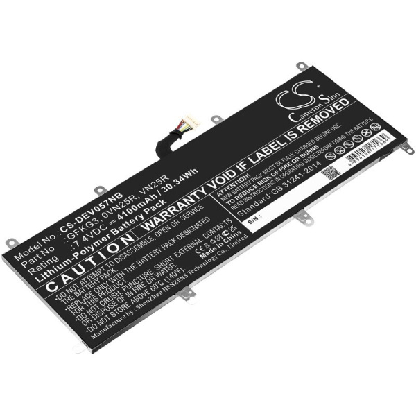 Аккумулятор для Dell Venue 10 Pro (GFKG3) 4100mah