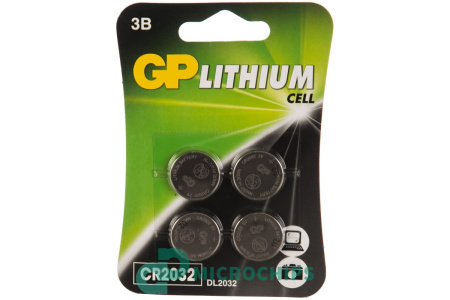 Купить Батарейка GP CR2032 4BP Батарейка GP CR2032 4BP