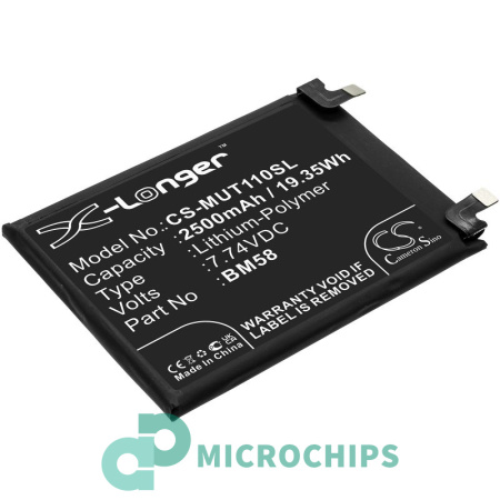 Аккумулятор для Xiaomi Mi 11T Pro 5G (BM58) 2500mah