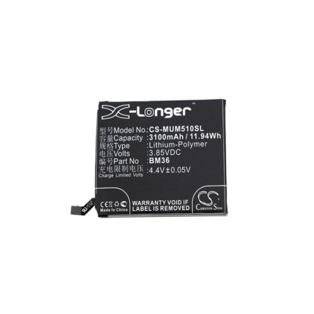 Аккумулятор для Xiaomi Mi5s (BM36) 3100mah