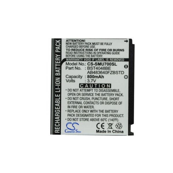 Аккумулятор для Samsung AB603443CE, AB603443CU 800mah CS