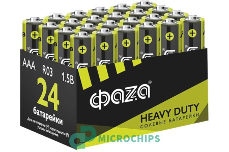 Батарейка Фаzа R03/AAA 24BP