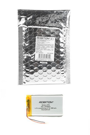 Аккумулятор Robiton 724373 (Li-Pol, 2500mAh, 3.7V) Аккумулятор Robiton 724373 (Li-Pol, 2500mAh, 3.7V)