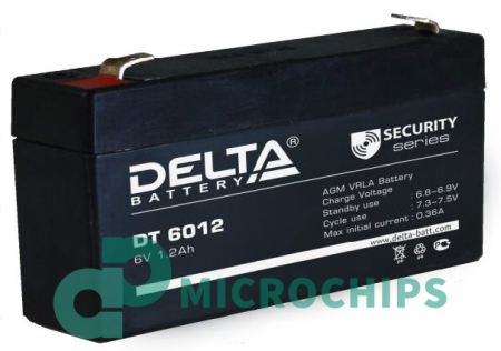 Аккумулятор Delta DT 6012 (AGM, 1.2Ah)