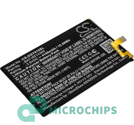 Аккумулятор CS-DGY610SL для Doogee Y6 Max, 3.8В, 4100мАч