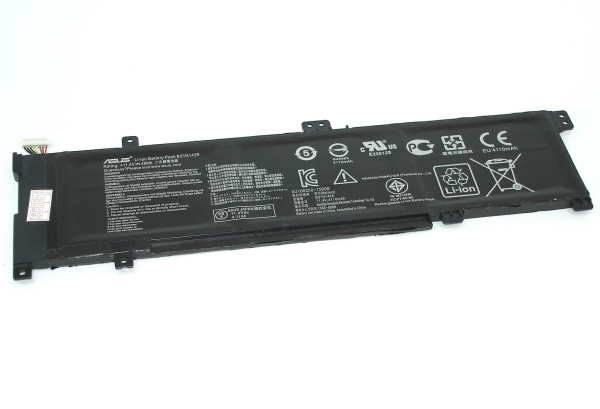 Аккумулятор (батарея) для ноутбука Asus K501LB (B31N1429), 11.4V, 4110mAh черная (оригинал)