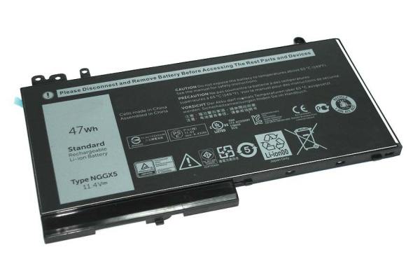 Аккумулятор (батарея) NGGX5 для ноутбука Dell Latitude 12 E5270 11.4B, 47Vтч (оригинал)