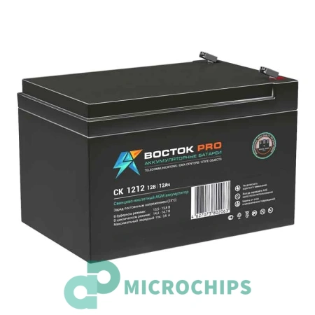 Аккумулятор Восток PRO СК-1212 (AGM, 12Ah)