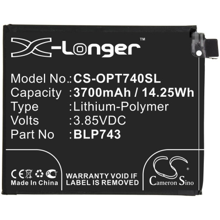 Аккумулятор для OnePlus 7T (BLP743) 3700mah