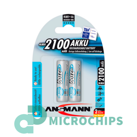Аккумулятор Ansmann AA (NiMH, 2100mAh, 1.2V) 2BP