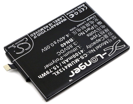 Аккумулятор CS-MUM413XL, BN40 для Xiaomi Redmi 4 Pro, 3.85В, 4100мАч, 15.79Wh