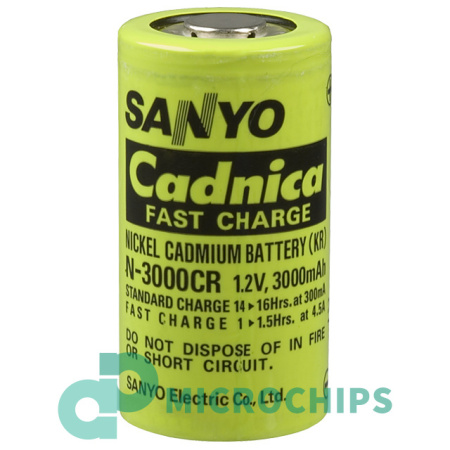 Аккумулятор Sanyo N-3000CR (3000mAh, 1.2V, NiCd)