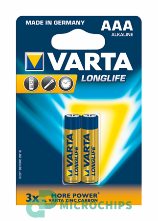 Купить Батарейка VARTA Longlife LR03/AAA 2BP Батарейка VARTA Longlife LR03/AAA 2BP