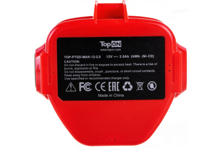 Аккумулятор TopOn TOP-PTGD-MAK-12-2.0 (NiCd, 2000mAh, 12V)