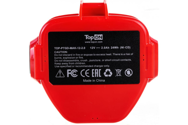 Купить Аккумулятор TopOn TOP-PTGD-MAK-12-2.0 (NiCd, 2000mAh, 12V) Аккумулятор TopOn TOP-PTGD-MAK-12-2.0 (NiCd, 2000mAh, 12V)