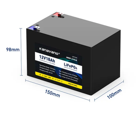 Аккумулятор Kanavno LFP1218 (LiFePO4, 18Ah, 12.8V)